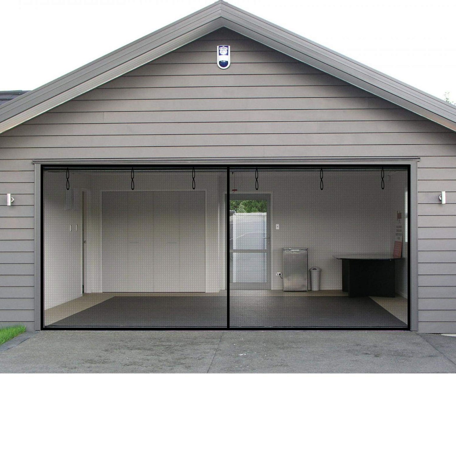 Garage Door Screen, 16x7 Ft Magnetic Closure Heavy Duty Weighted Bottom Garage Screen Doors for 2 Car Garage, Fiberglass Mesh Anti Annoying Animal PICK FOR LIFE