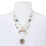 Betsey Johnson Woven Heart Layered Necklace Betsey Johnson