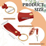 Wavyknot 100 Pcs Leather Key Fobs Kit Blanks DIY Laser Engraving Keychain for Leather Keychain Making Supplies (Multicolor,3.7 x 0.7 Inches) Wavyknot