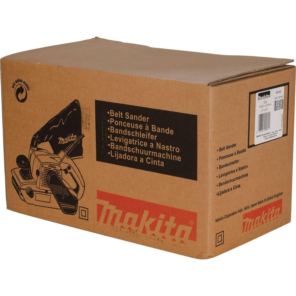 Makita 9403 4" x 24" Belt Sander, Teal Makita