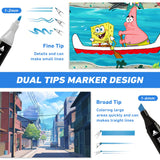 Zmcik 120 Colors Alcohol Markers,Art Markers for Kids and Adult Drawing Markers Dual Tip Coloring Painting Perfect for Boys Girls Students Gift Zmcik