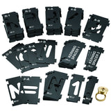 Rockler Router Letter Template Set (3-3/8” - 99 Pieces) – State Park Font Letter Router Template – Interlocking Sign Making Templates w/Letters, ROCKLER