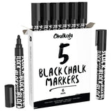 Chalk Artist Bundle- 5 White + 5 Black Chalk Markers Chalkola