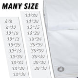 CARTMAN Finished Size 12x20 Feet 10 Mil White Heavy Duty Poly Tarp, Multipurpose Protective Cover, UV Resistant, Waterproof Poly Tarpaulin with CARTMAN