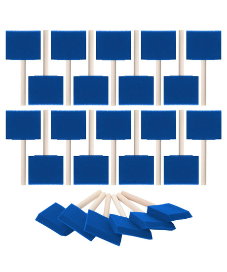 Bates- Foam Paint Brushes, 3 Inch, 24 Pack, Blue, Foam Brush, Sponge Brush, Sponge Brushes for Painting, Sponge Paint Brush, Foam Brushes for Bates Choice
