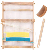 CYCHIRV Weaving Loom Kit, 15.2" H x 9.85" W Wooden Tapestry Looms, Warp Frame Loom Heddle Bar for Weave Board Weaver Tapestry Kids Beginner CYCHIRV
