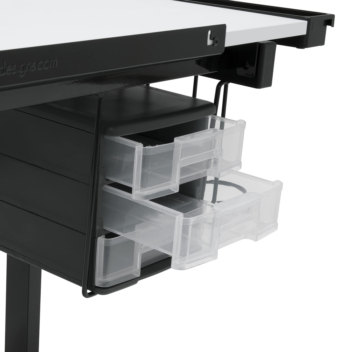 Studio Designs Deluxe Craft Station, Top Adjustable Drafting Table Craft Table Drawing Desk Hobby Table Writing Desk Studio Desk with Drawers, 36''W SD STUDIO DESIGNS