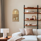 Boho Wooden Rainbow Wall Shelves - 2-Piece Set for Stylish Nursery & Home Decor Tatuo