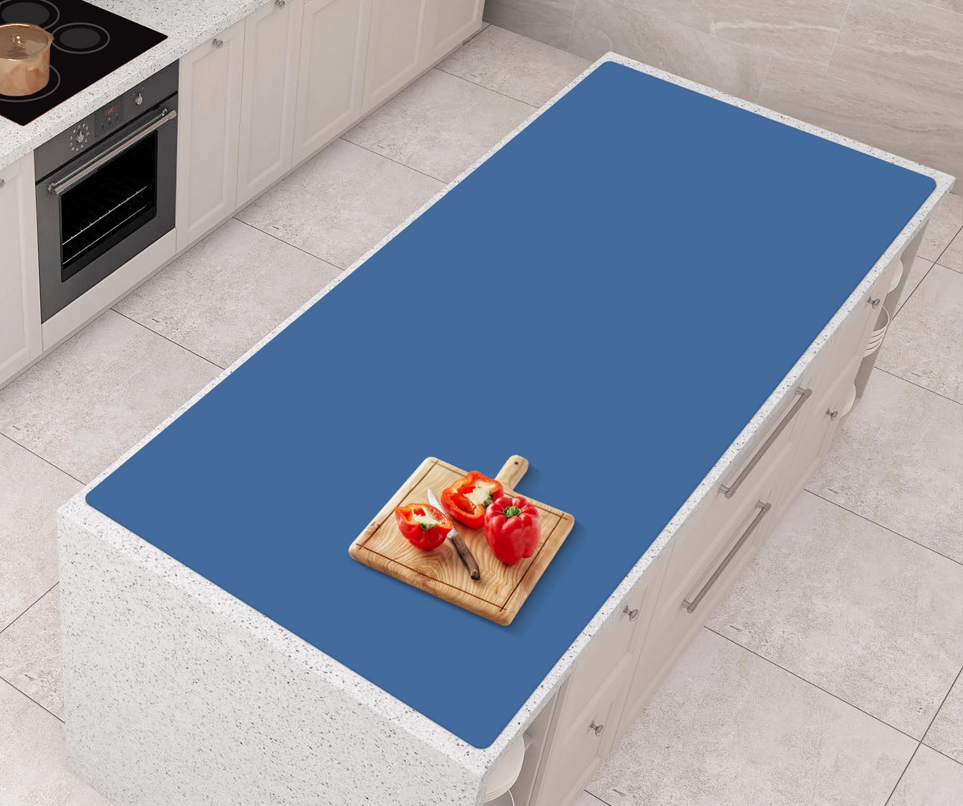 AECHY Silicone Mats for Kitchen Counter 47"x23.6"x0.08”, Largest Heat Resistant Mat Shipped Rolled Up Kitchen Island Silicone Countertop Protector - WoodArtSupply