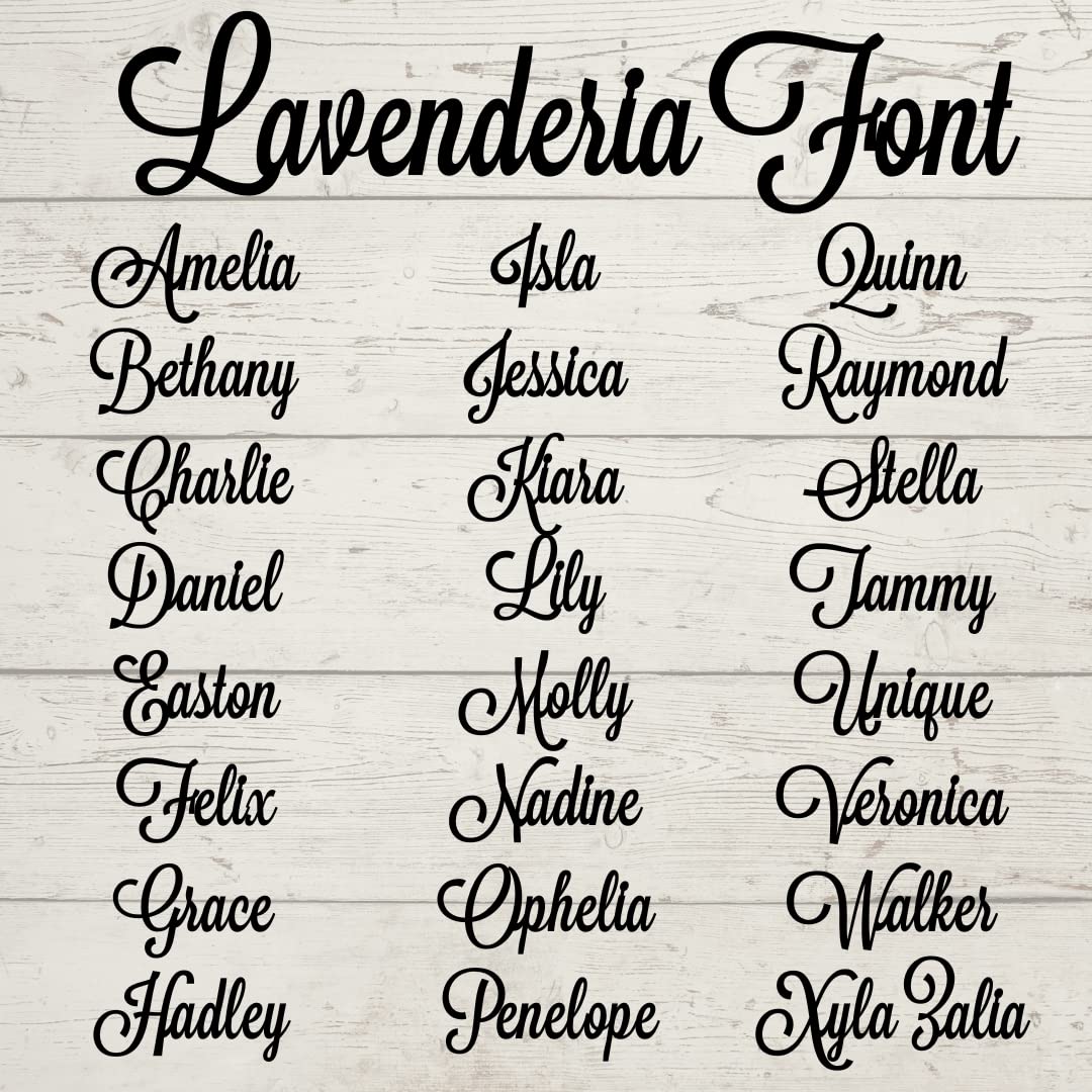 Personalized Custom Wood Name Sign, Nursery Name Sign, Family Name Signs, Choice of Size & Fonts! Generic