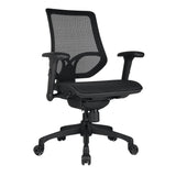 WorkPro® 1000 Series Ergonomic Mesh/Mesh Mid-Back Task Chair, Black/Black, BIFMA Compliant WorkPro