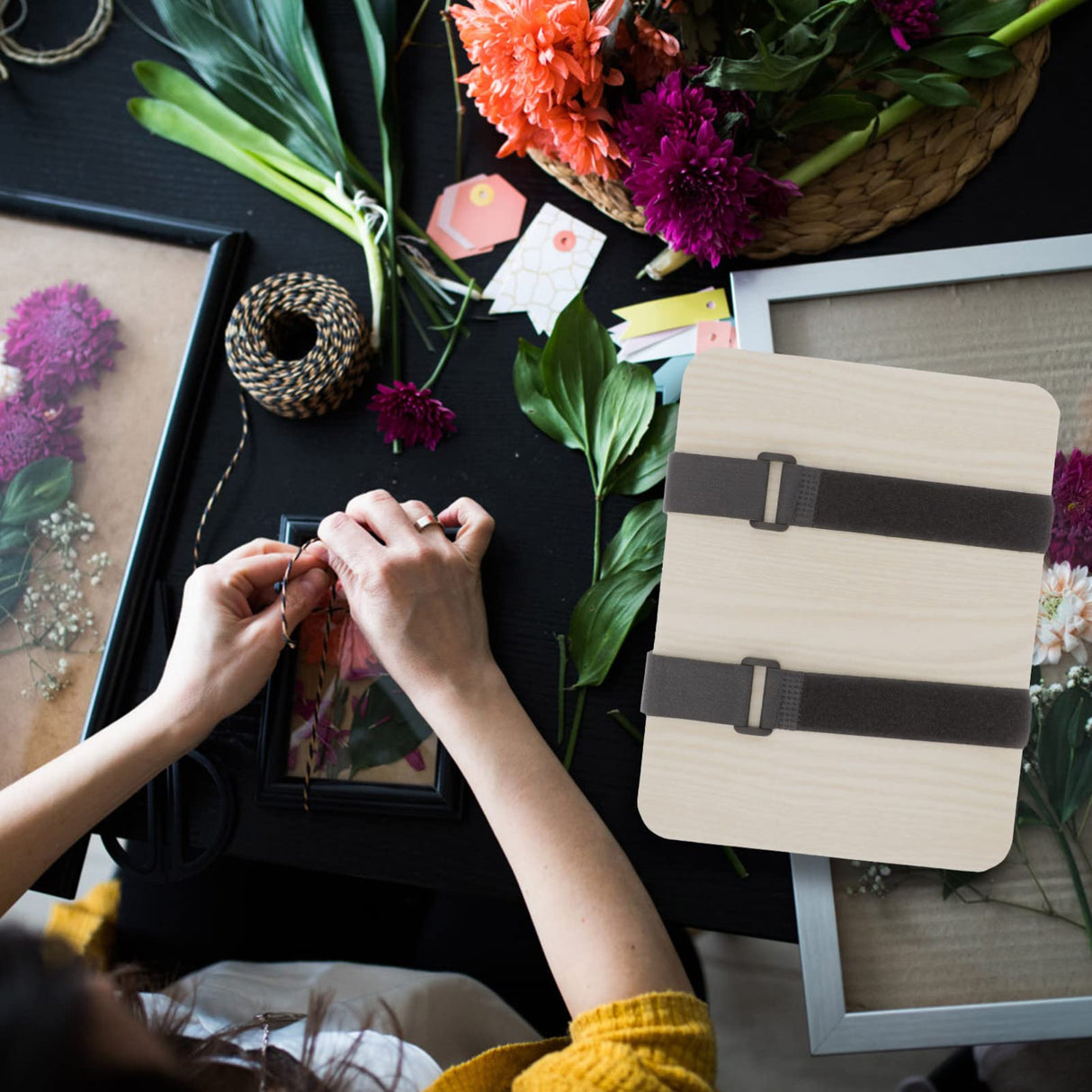 Abaodam 1 Set Nylon Jewelry Set Flowers Abaodam