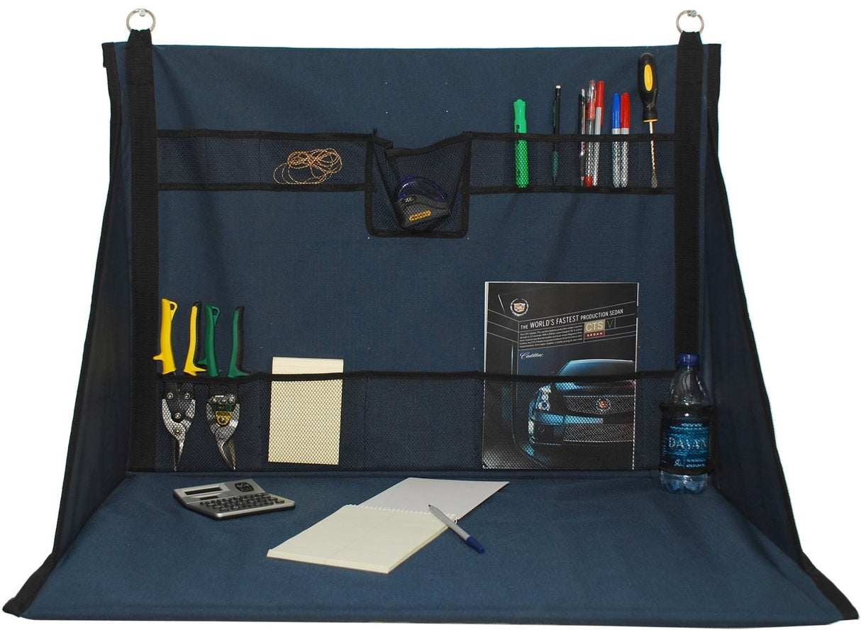 Plan Station Mini WS3700 Portable Standing Desk, Workbench, Station, Storage for Jobsite, Garage, Office, Shop, Hanging Work Surface, Black Plan Station