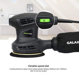 GALAX PRO 280W 13000OPM Max 6 Variable Speeds Orbital Sander with 15Pcs Sanding Discs, 5” electric Sander with Dust Collector for Sanding and GALAX PRO