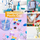 LEOBRO 8 Pack 300ml Liquid Measuring Mixing Cups for Epoxy Resin, Graduated Plastic Measuring Cups for Resin, Multipurpose Mixing Cups for Resin LEOBRO