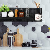 58 Pieces Pegboard Organizer Kits Pegboard Wall Panel Plastic Pegboard Mount Display with Pegboard Accessories Include Storage Boards Buckets and Chunful