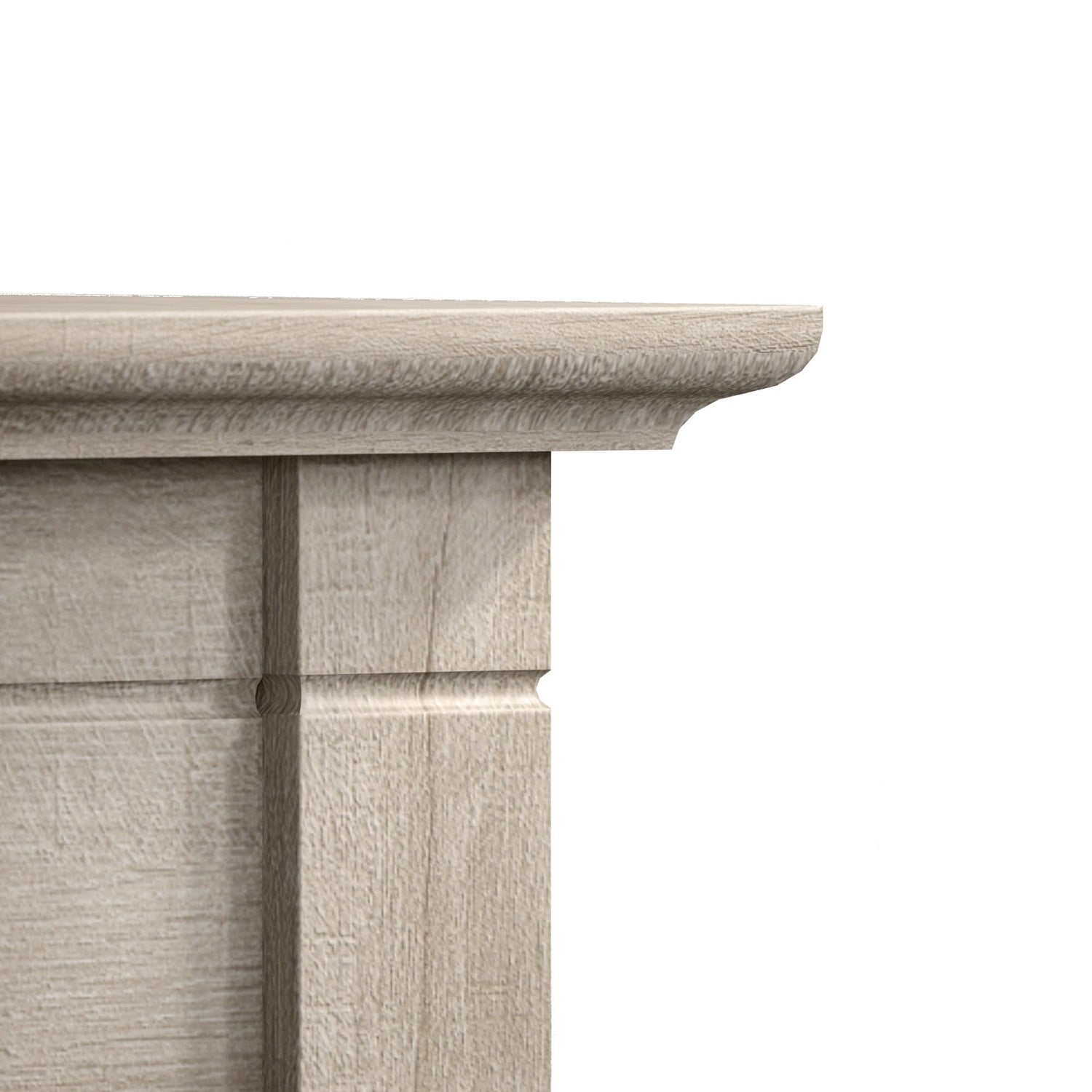 Bush Furniture Key West 60W Modern Farmhouse L Shaped Desk in Washed Gray | 60-Inch Corner Table for Home Office Bush Business Furniture