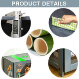 idhhco Curio Display Cabinet, 5 Tier Storage Cabinet with Acrylic Glass Door, Collectibles Toy Organizers Rack & Display Shelf, Kids Bookcase for idhhco