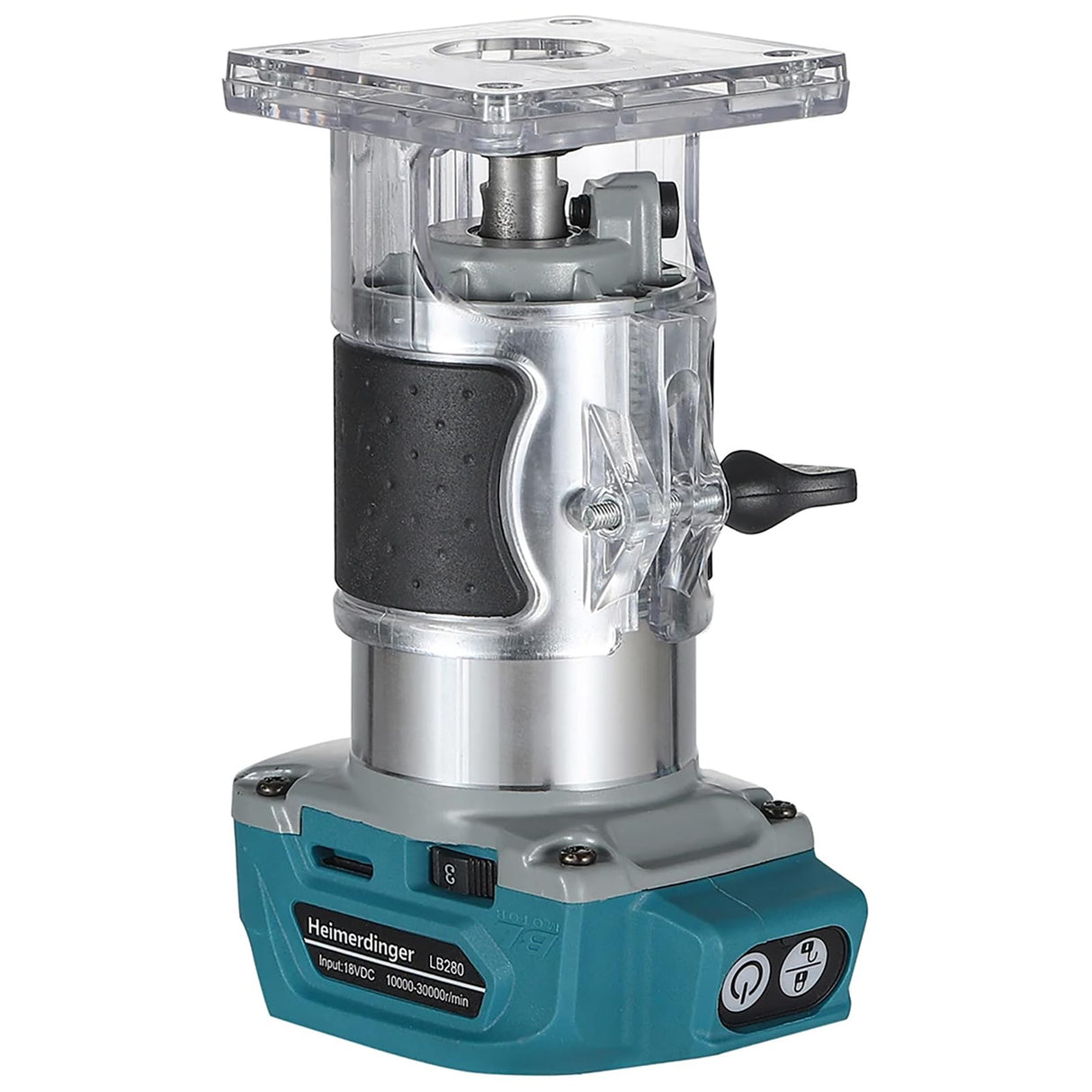 Heimerdinger Cordless Compact Wood Router Tool,Woodworking Trimmer Palm Router Suitable for Makita Battery, 5 Speeds for Wood Trimmer Cutting,Tool Heimerdinger