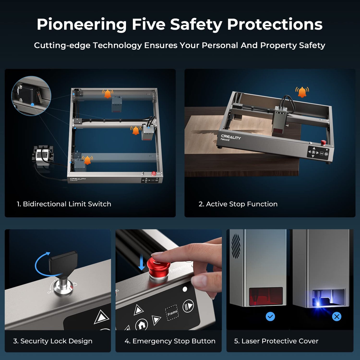 Creality Laser Engraver 22W Output, 120W High Power Laser Engraving Machine CNC, DIY Laser Cutter and Engraver Machine for Metal and Wood, Paper, Creality