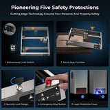 Creality Laser Engraver 22W Output, 120W High Power Laser Engraving Machine CNC, DIY Laser Cutter and Engraver Machine for Metal and Wood, Paper, Creality