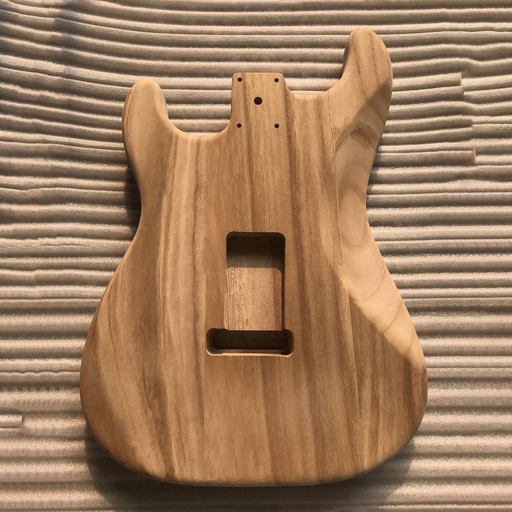 HUIOP Guitar Barrel, Polished Wood Type Electric Maple Guitar Barrel Body Unfinished Electric Guitar Barrel - WoodArtSupply