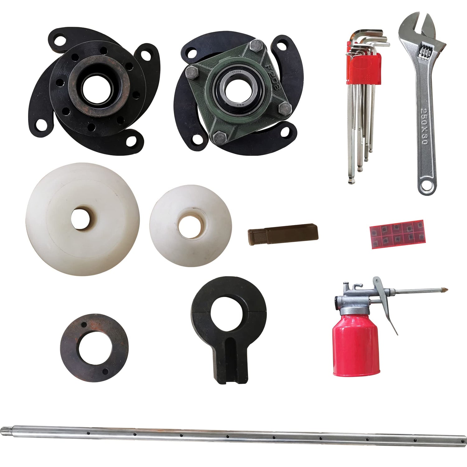 LGXEnzhuo 110V Portable Line Boring Machine, 45-180mm/1.77"-7.09" Boring Diameter, Hole Drilling Tool with 4.9ft Boring Bar for Excavator Loader LGXEnzhuo