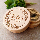 Personalized Ring Box Wedding Ring Box for Anniversary Wedding Engagement Personalized Gifts Wood Proposal Ring Box for Women Men Boyfriend Couple EDSG