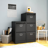 VIYET 2 Drawer and 3 Drawer File Cabinet,Metal Vertical File Cabinets with Lock for Home Office,Heavy Duty Office Steel Filing Cabinet for Hanging VIYET