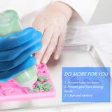 3 Pairs Reusable Safe Silicone Gloves for Resin Casting Projects Waterproof Silicone Gloves Finger Protectors for DIY Crafts Mitten Crystal Epoxy Geyoga