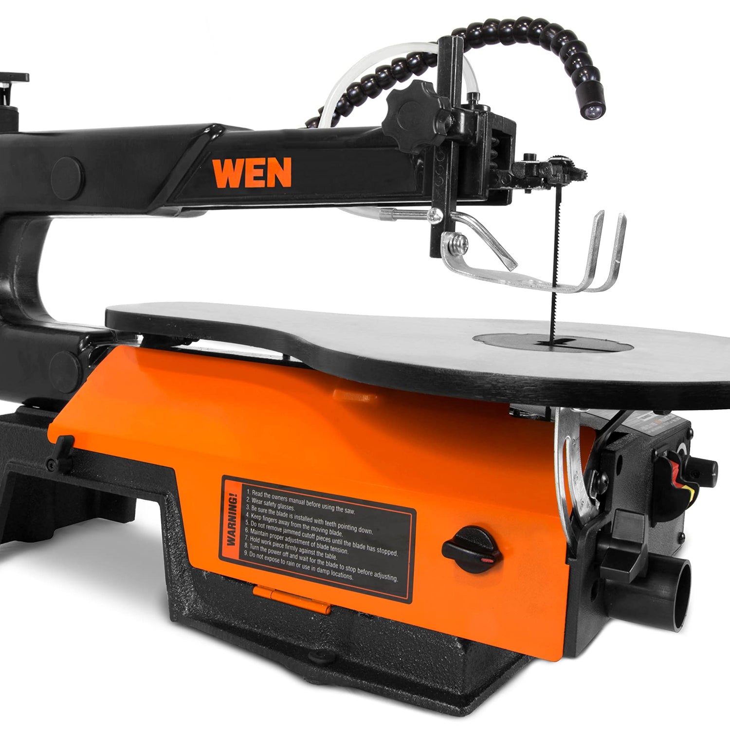 WEN 3923 16-Inch Variable Speed Scroll Saw with Easy-Access Blade Changes and Work Light , Black WEN