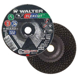 Walter 15L463 4-1/2x7/8 Flexcut Grinding Wheels Contaminant Free Type 29 Grit 36, 25 Pack Walter Surface Technologies