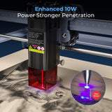 Creality Laser Engraver Machine 10W Output Power, 72W DIY Laser Engraving Machine 0.06mm High Precision Laser Cutter and Engraver for Wood and Metal, Creality