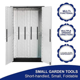 Kinying Polyethylene Outdoor Storage Cabinet, Vertical Storage Shed Perfect to Store Patio Furniture, Garden Tools Accessories,Bike,Beach Chairs and KINYING