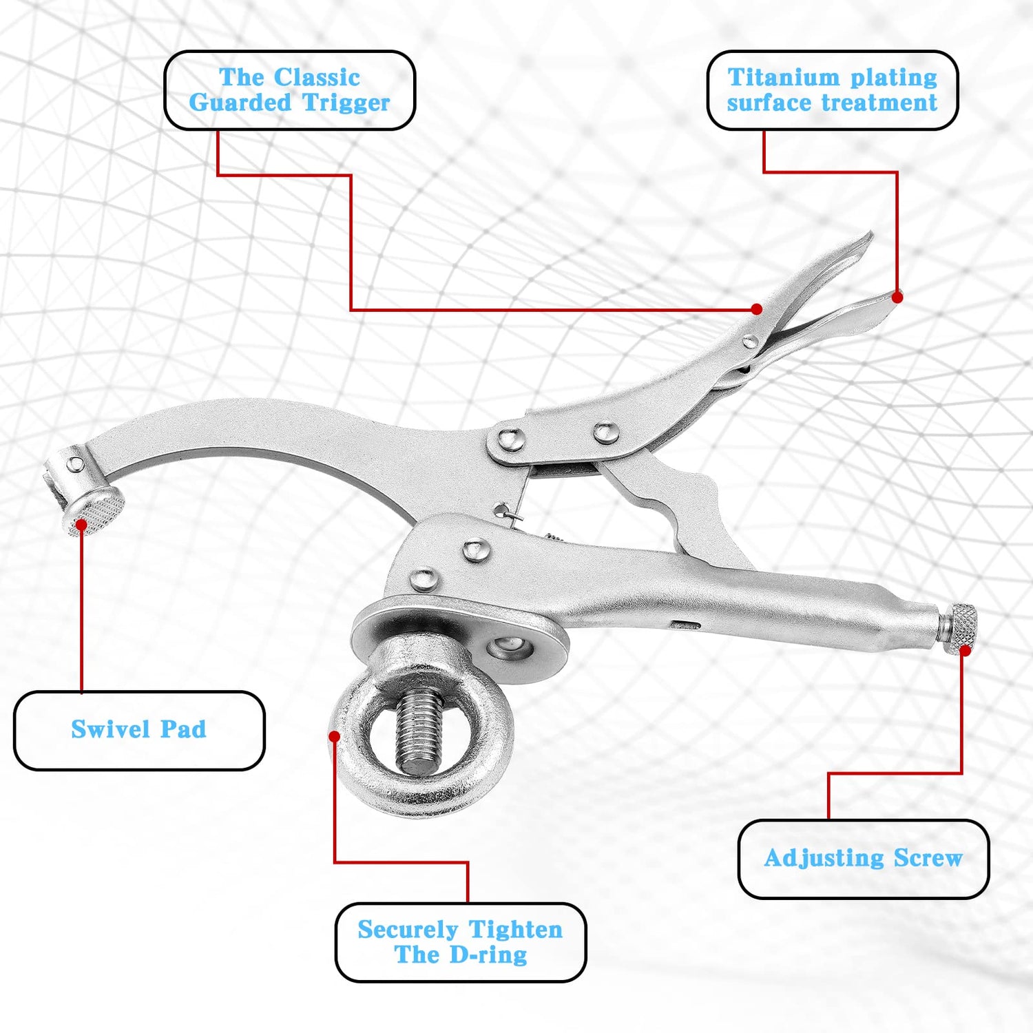 2 Pieces Drill Press Locking Clamp Fix Clamp Drill Press Vise Bench Clamp Woodworking Vise Welding Clamp Drill Press Accessories Press Tool for Peryiter