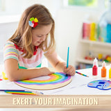 Suzile 20 Pcs Wood Rounds for Crafts 12 inch Unfinished Wood Crafts Wooden Signs Wood Blanks Wood Circles for Crafts Blank Round Wooden Discs for DIY Suzile