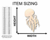 Unfinished Wood Jellyfish Jelly Fish Silhouette - Craft- up to 24" DIY 8" / 1/4" 24 Hour Crafts
