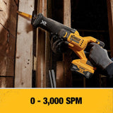 DEWALT 20V MAX* XR® BRUSHLESS RECIPROCATING SAW WITH POWER DETECT™ (Tool Only) (DCS368B) DEWALT