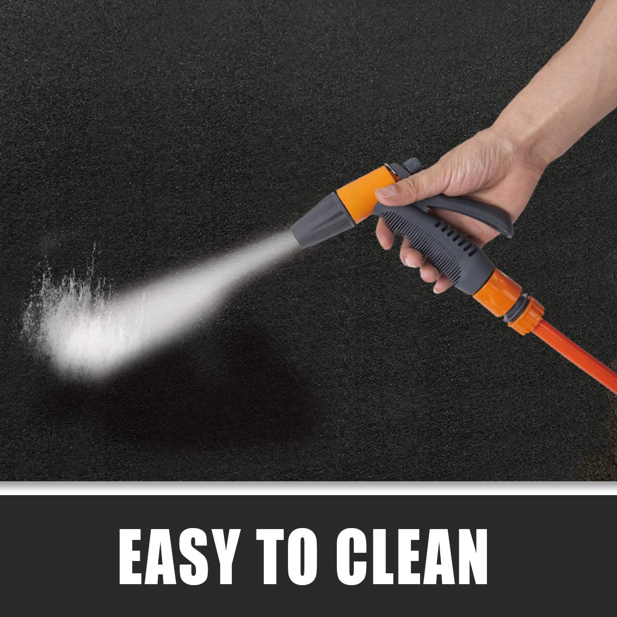 LINLA Premium Absorbent Oil Mat Contains Liquid Garage Floor Mat 8.5'x 6.6', Reusable, Washable, Protects Floor, Driveway Surface, Shop,Parking LINLA