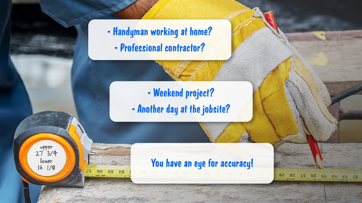 Cyclops Erasable Scratch Pads for Tape Measure, Construction, Woodworking Tool - 5 Pads - Write Measurements & Notes - Great Stocking Stuffer, Gift CYCLOPS