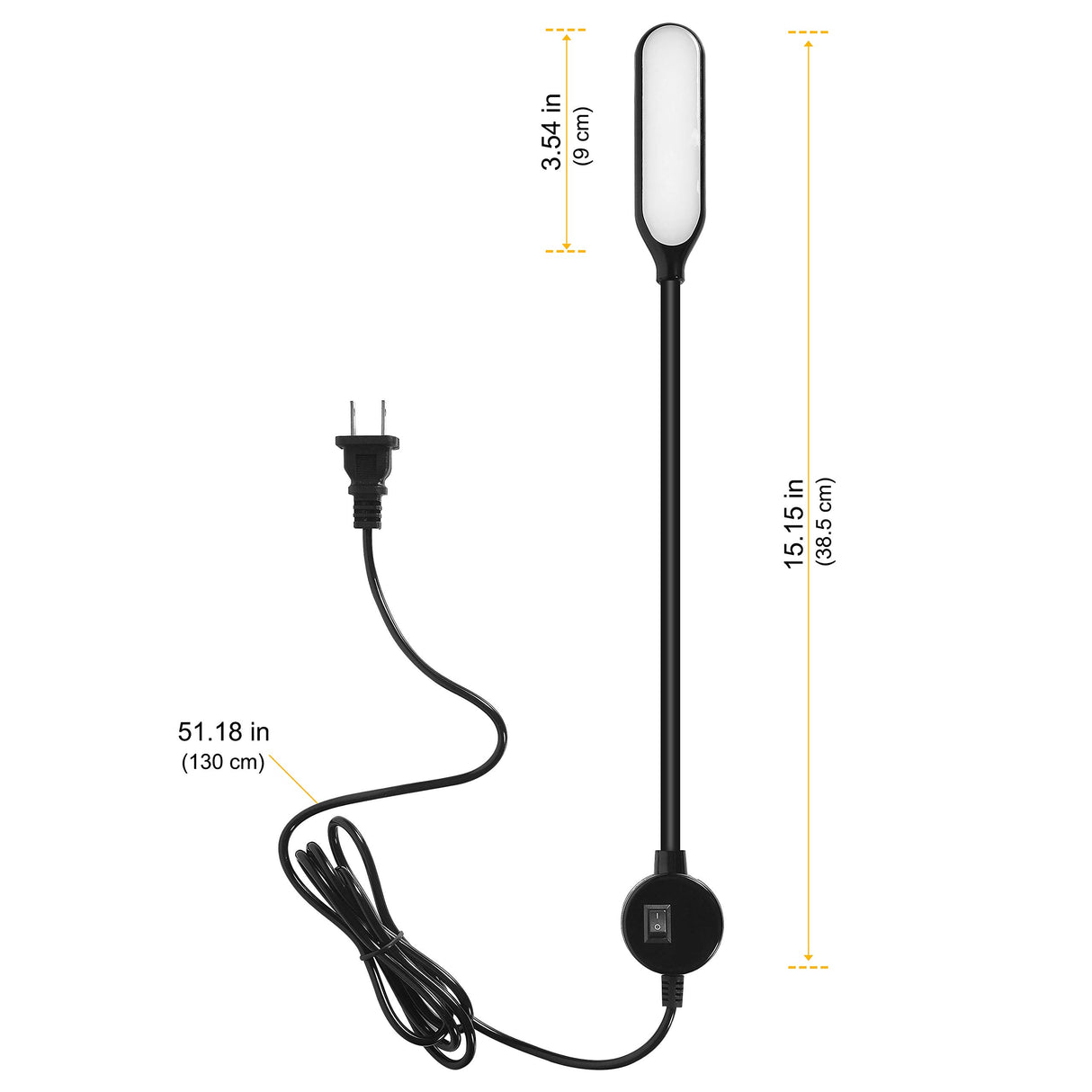 Amazing power Sewing Machine Light LED Flexible Gooseneck Work Lamp with Magnetic Mount Base for Workbench Lathe Drill Press Amazing power