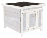 TRIXIE natura Weatherproof Small Outdoor Pet Home, Cat House, Rabbit House, Shelter for Feral Cats or Small Animals TRIXIE
