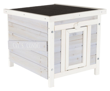 TRIXIE natura Weatherproof Small Outdoor Pet Home, Cat House, Rabbit House, Shelter for Feral Cats or Small Animals TRIXIE