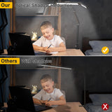 Marbosa Led Desk Lamp for Office Home, Architect Desk Lamp with Clamp, Ultra Bright Dimmable Table Light, Stepless Dimming and Tempering Desk Light Marbosa