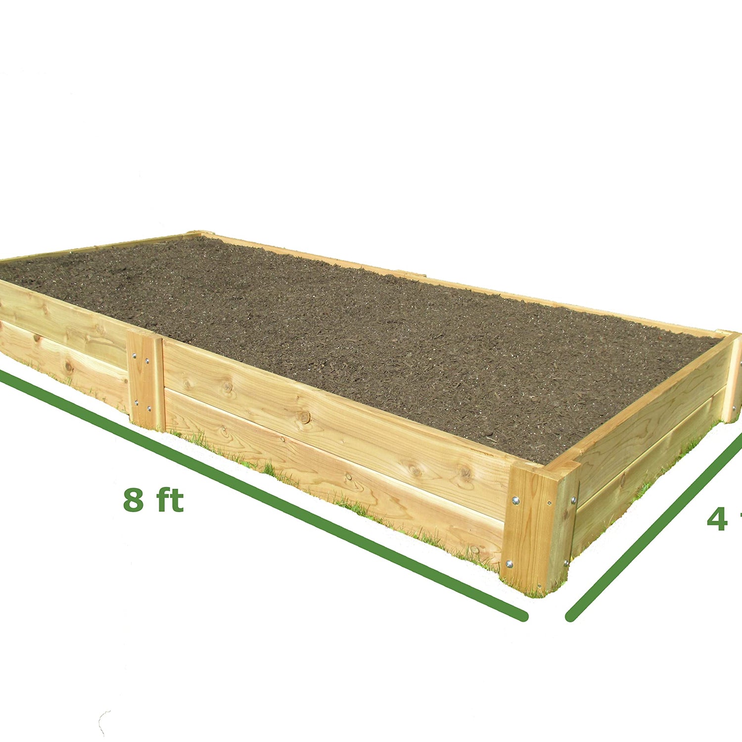 Infinite Cedar Raised Bed Garden Kit 4'x8'x11 Infinite Cedar