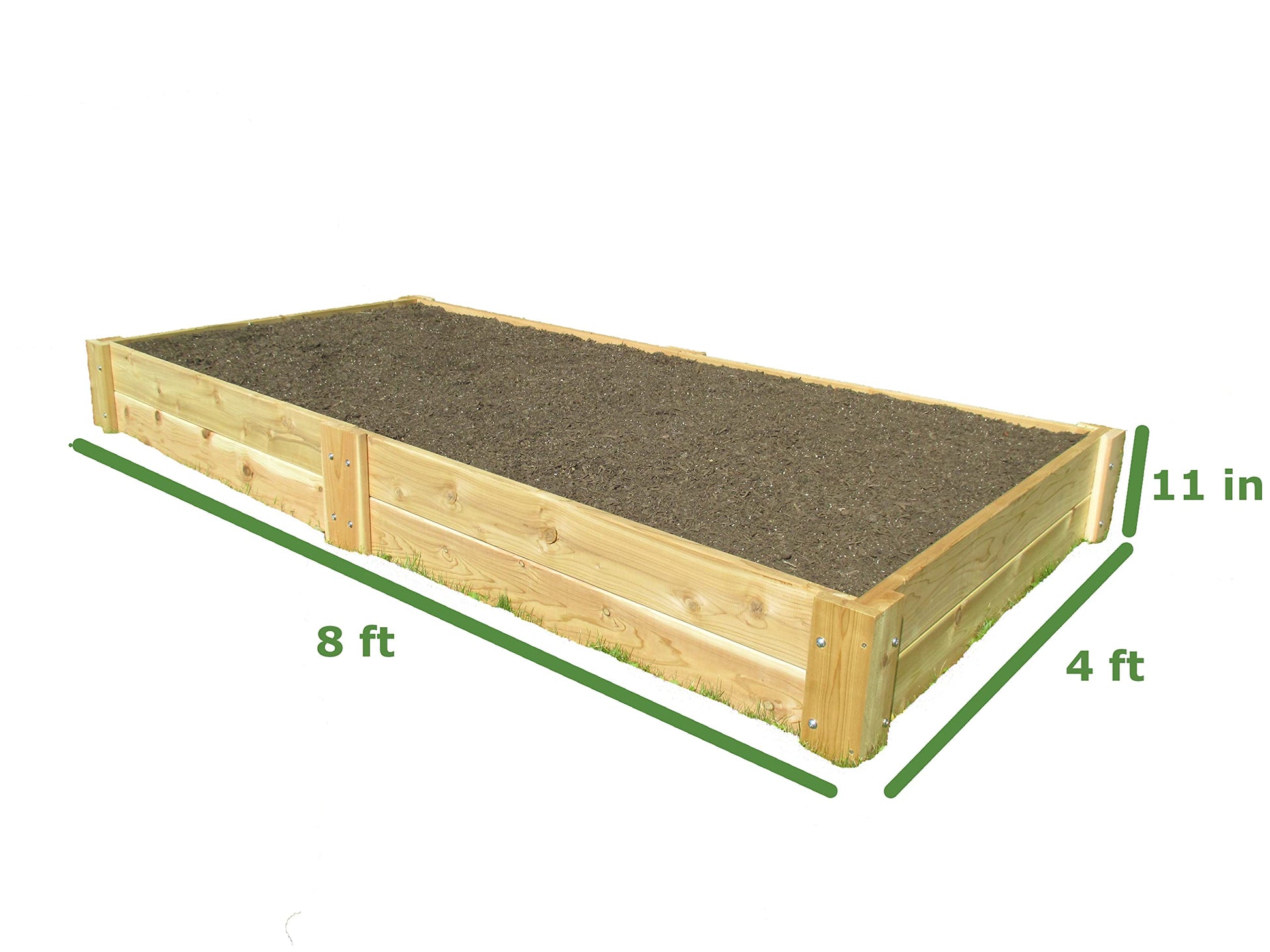 Infinite Cedar Raised Bed Garden Kit 4'x8'x11 - WoodArtSupply