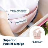 Tiny Twinkle Mess-Proof Baby Bib - Waterproof Bib for Baby Girl - Machine Washable - Adjustable Closure - PVC BPA & Phthalate Free - Great for Travel Tiny Twinkle