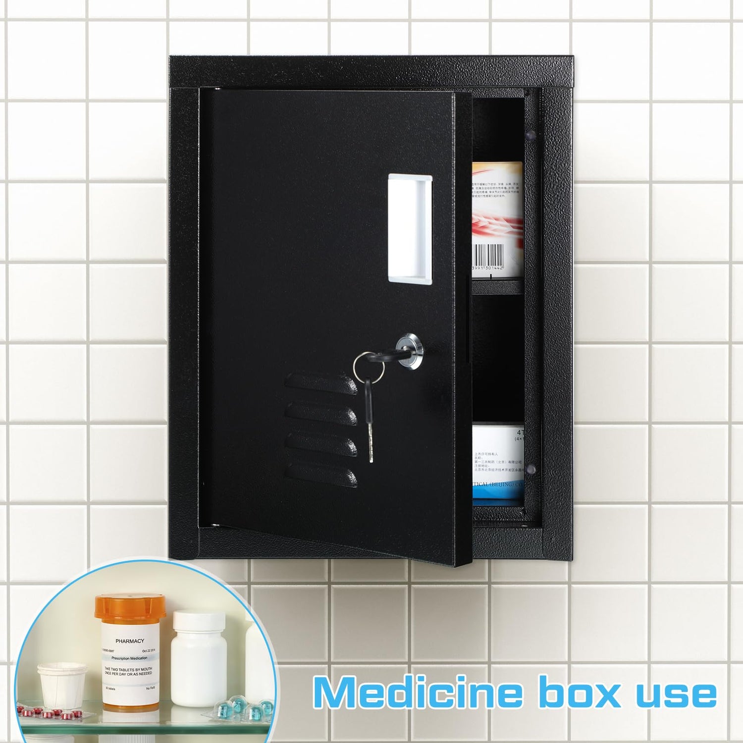 Suzile Lockable Storage Cabinet Metal Lockable Steel Storage Cabinet Organizer Storage Lockers for Employees Vertical Metal Cabinets End Side Table Suzile