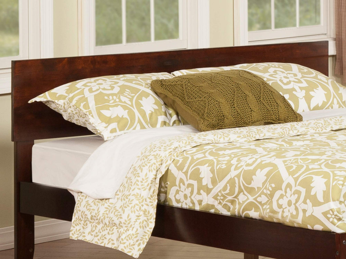 Atlantic Furniture Orlando Full Walnut Headboard - Modern Design in Solid Hardwood AFI