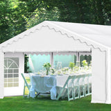 GREEN PARTY 20x40FT Party Tent Heavy Duty, Large Wedding Event Shelters with 7 Carry Bags & Removable Sidewalls, Outdoor Canopy Gazebo Commercial GREEN PARTY